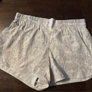 Glyder Snakeskin Patterned Gray Women's Athletic Shorts
